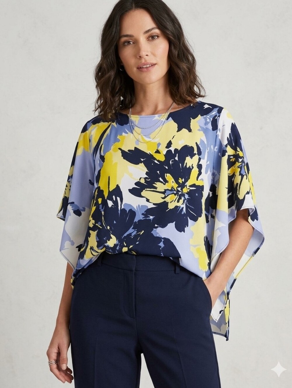 Ruby Rd Floral Flowy Blouse Size Large